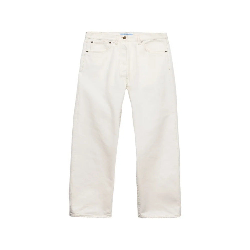 Off-White Five-Pocket Straight Leg Denim Jeans