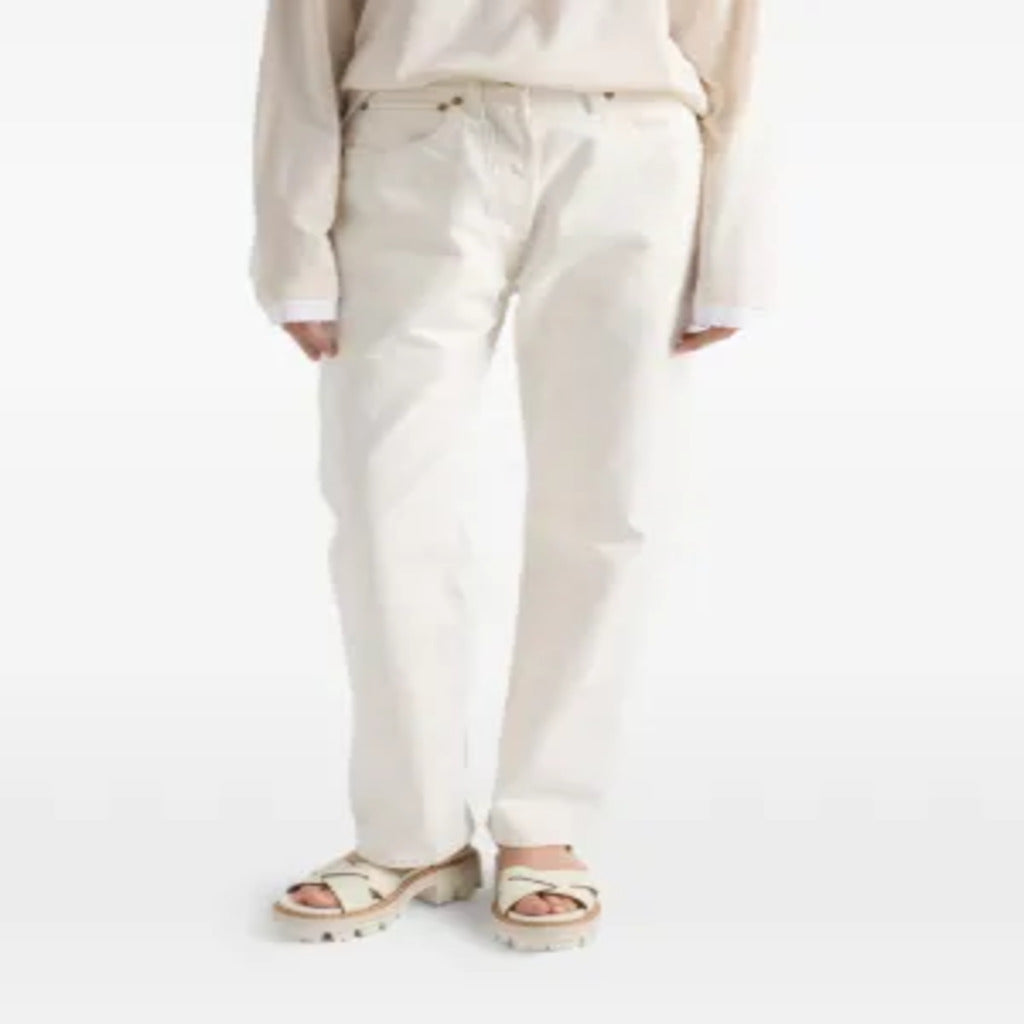 Off-White Five-Pocket Straight Leg Denim Jeans