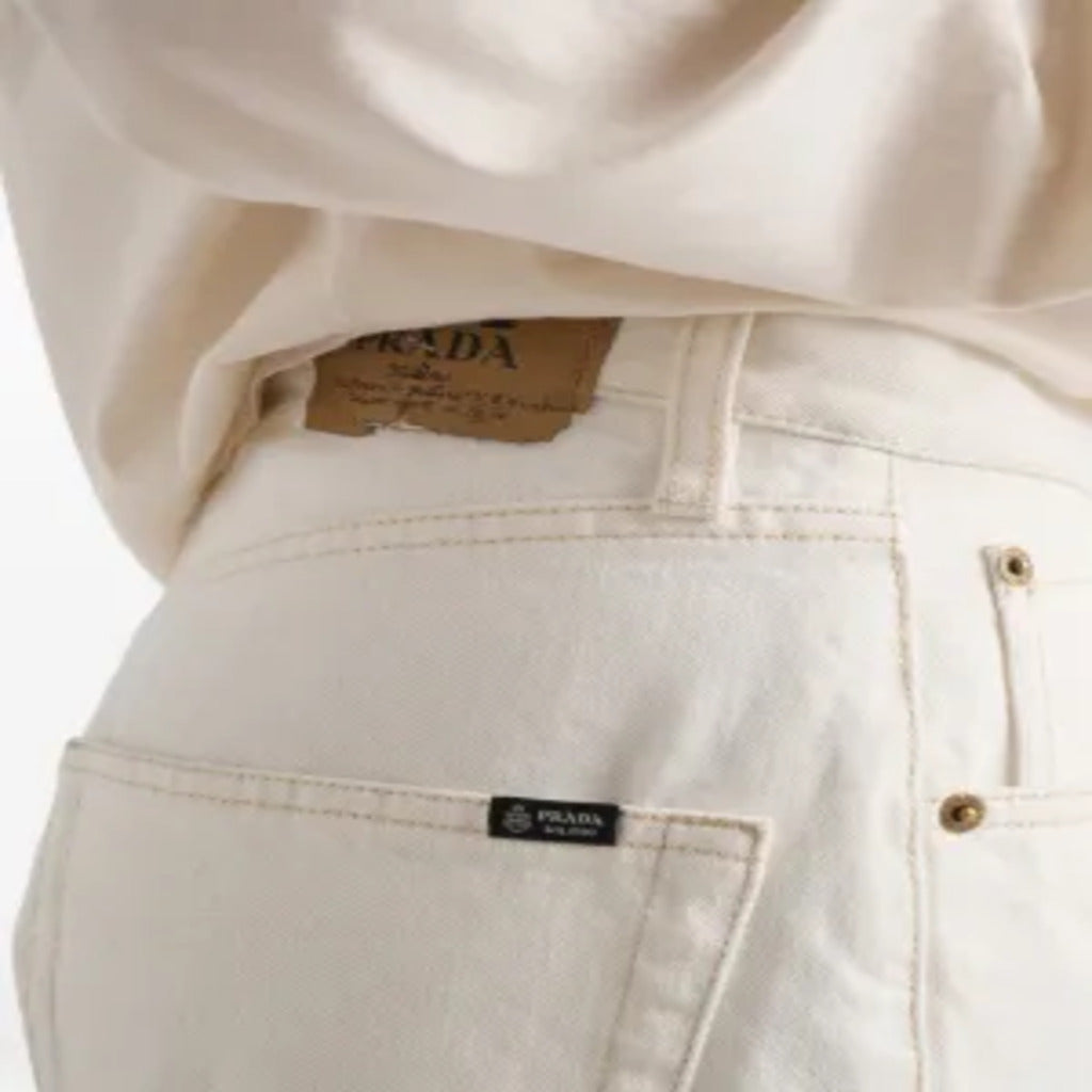 Off-White Five-Pocket Straight Leg Denim Jeans