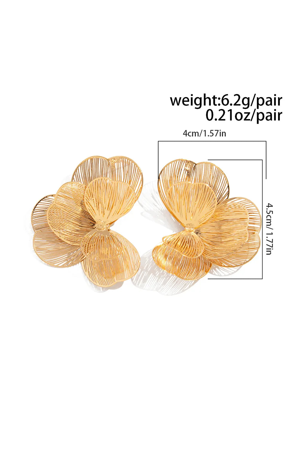 Ginkgo Leaf Design Fashionable Stud Earrings