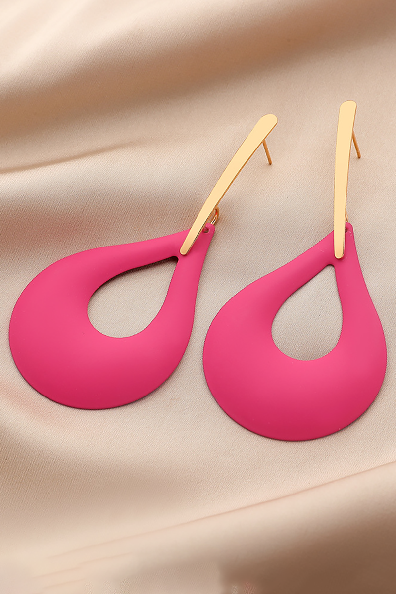 Cutout Drop-Shaped Fashionable Dangle Earrings