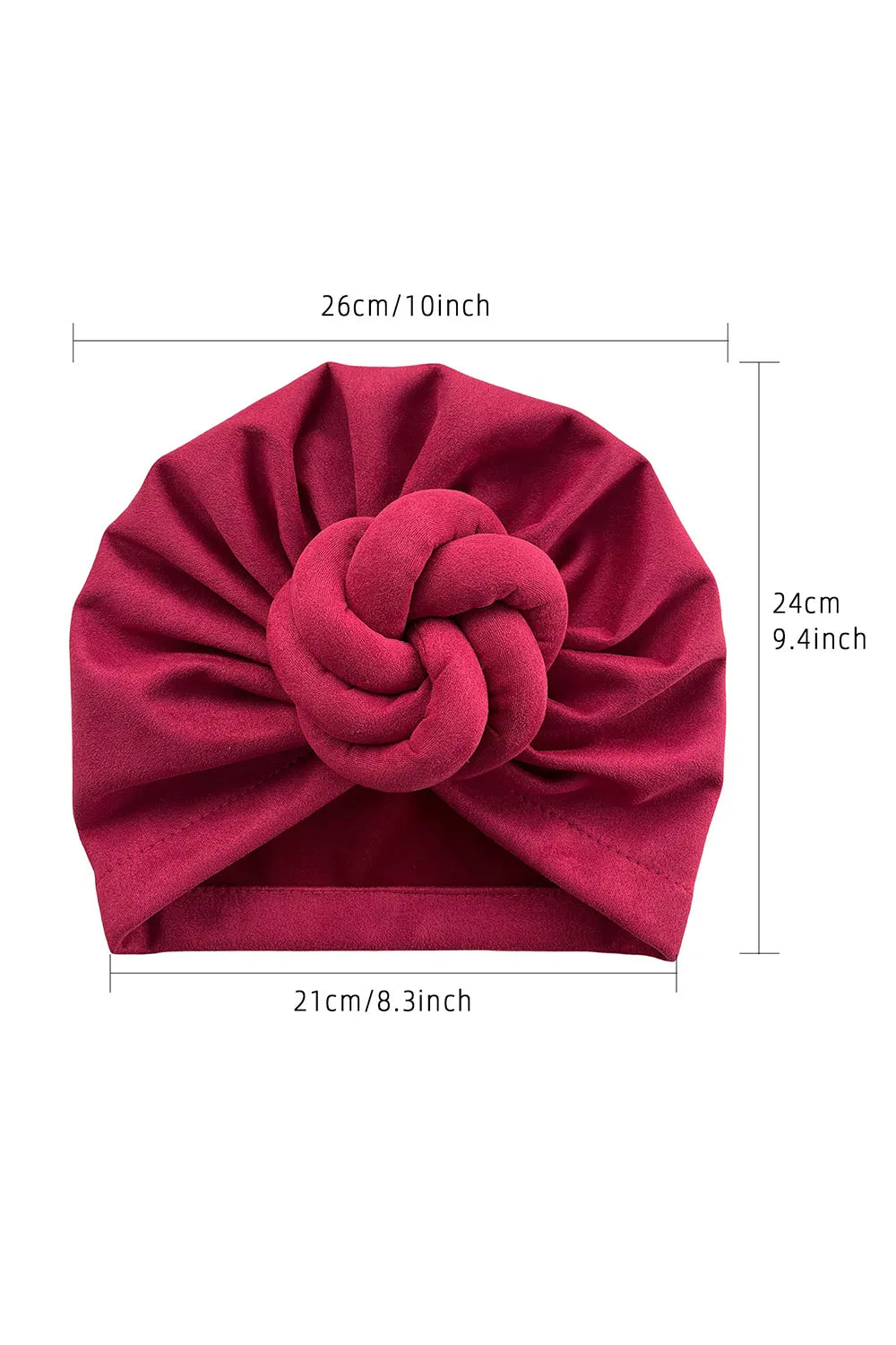 Fashionable Solid Color Twisted Knot Head Wrap Turban Hat