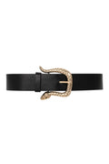 Gothic Punk Gold Snake Shaped Buckle PU Leather Blet