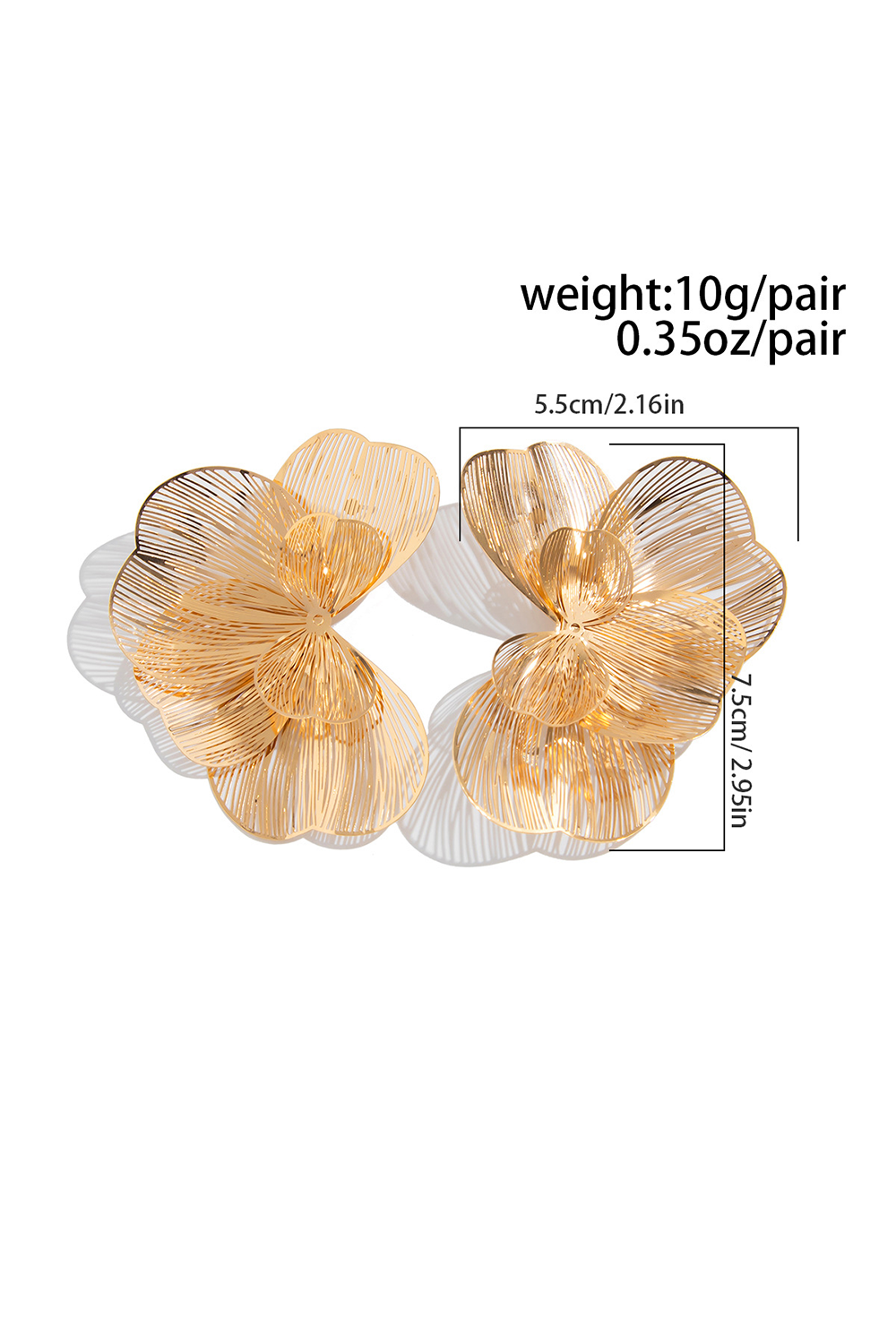 Ginkgo Leaf Design Fashionable Stud Earrings