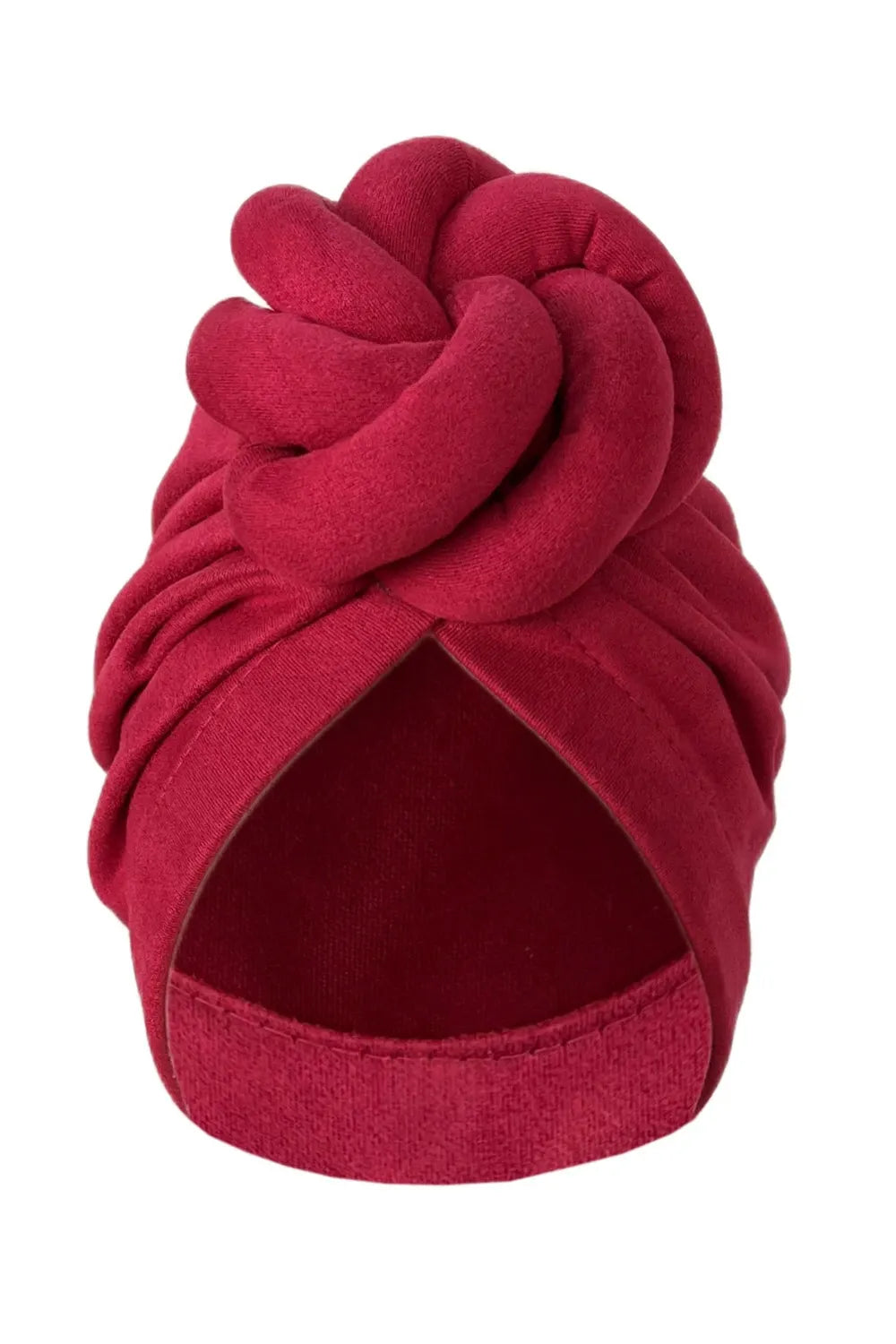 Fashionable Solid Color Twisted Knot Head Wrap Turban Hat