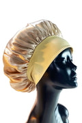Solid Color Elastic Wide Band Satin Hair Protection Sleep Bonnet
